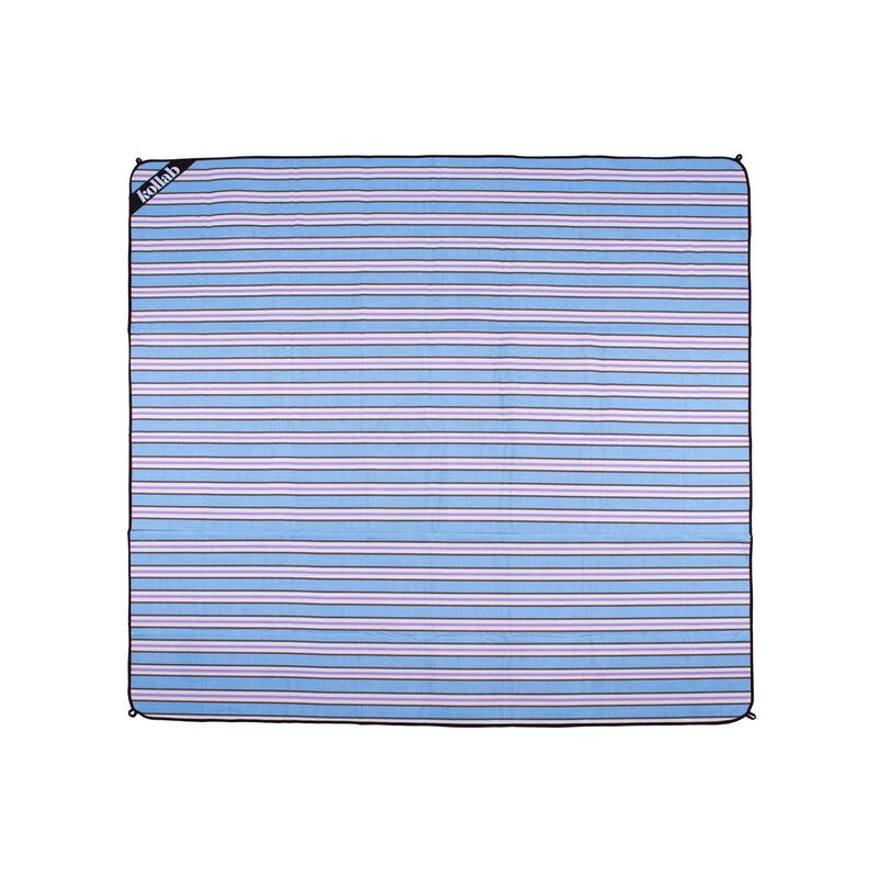 Kollab Picnic Mat Choc Blue Stripe image number 1